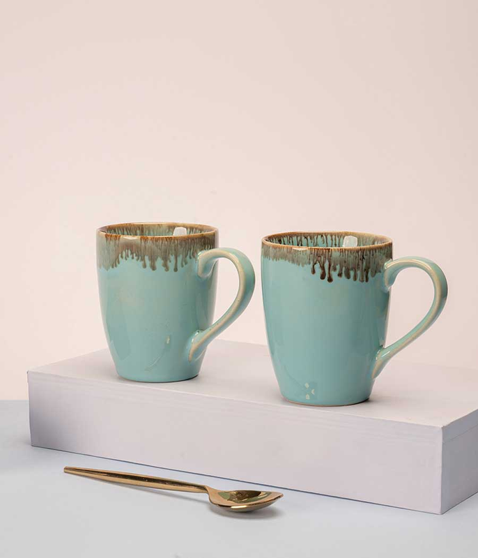 Ceramic Premium Drip Effect Coffee Mugs