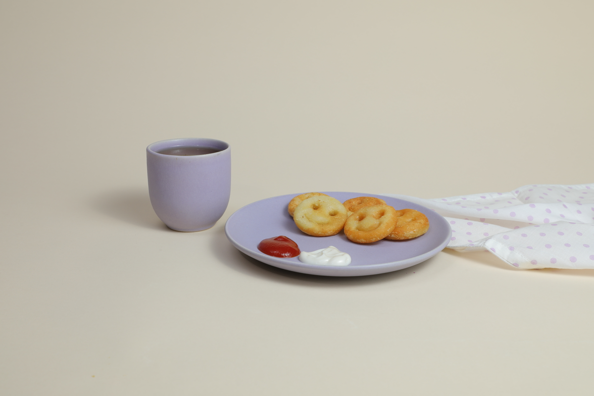 Purple ceramic plate (xtra large)